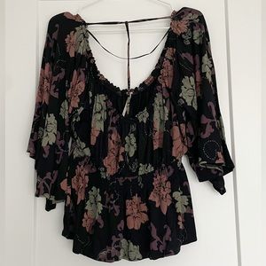 Free People Boho Style Blouse